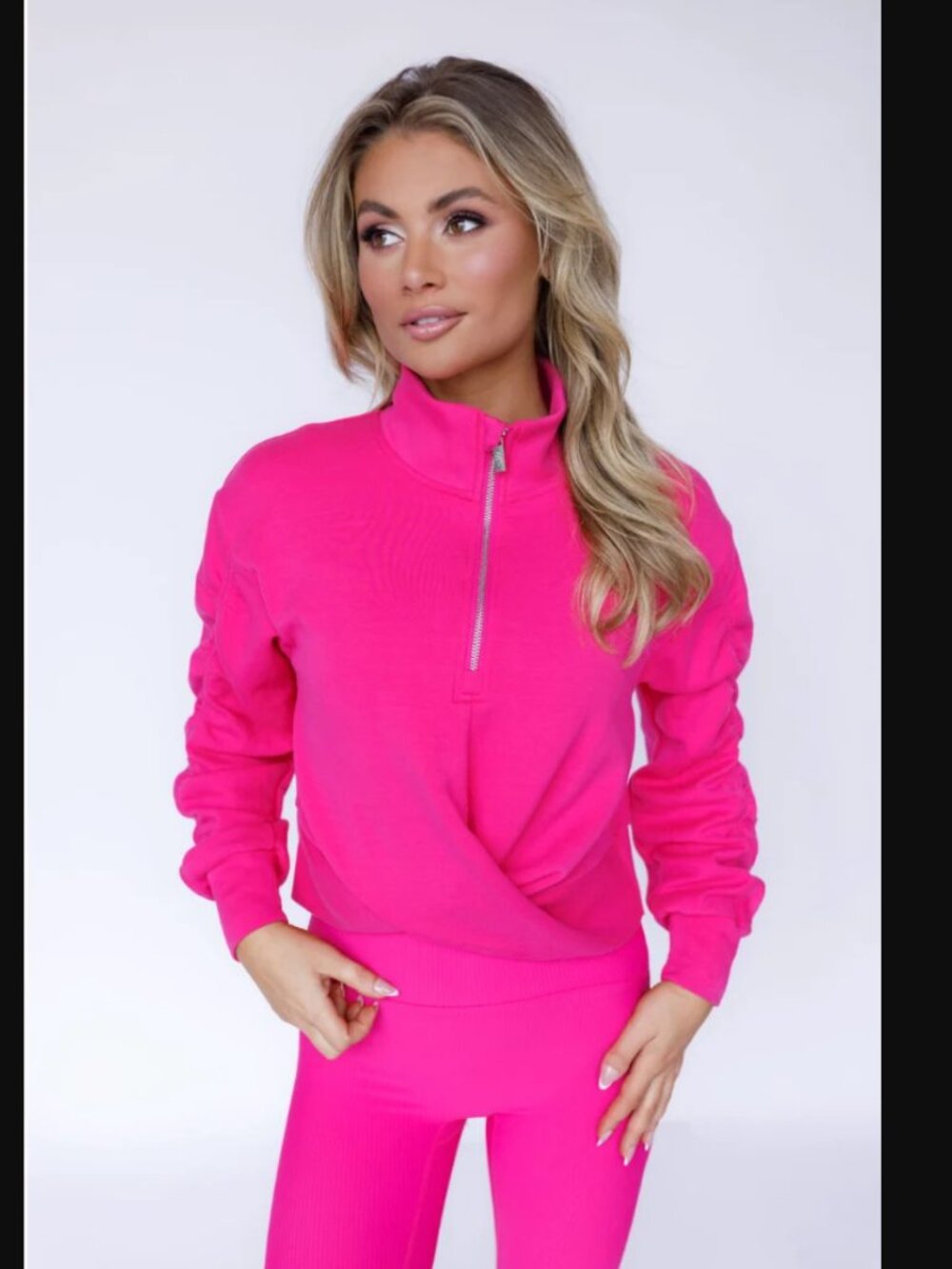 Salt Project Twist Quarter Zip Pullover | Size S